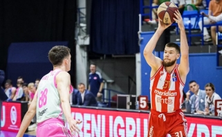 Giedraičio tritaškiai paklojo "Crvena Zvezda" kelią į finalą, "Partizan" patyrė nesėkmę